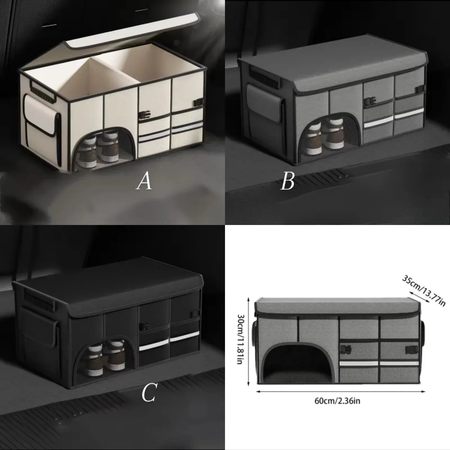 Boîte de rangement pliable pour le coffre de voiture