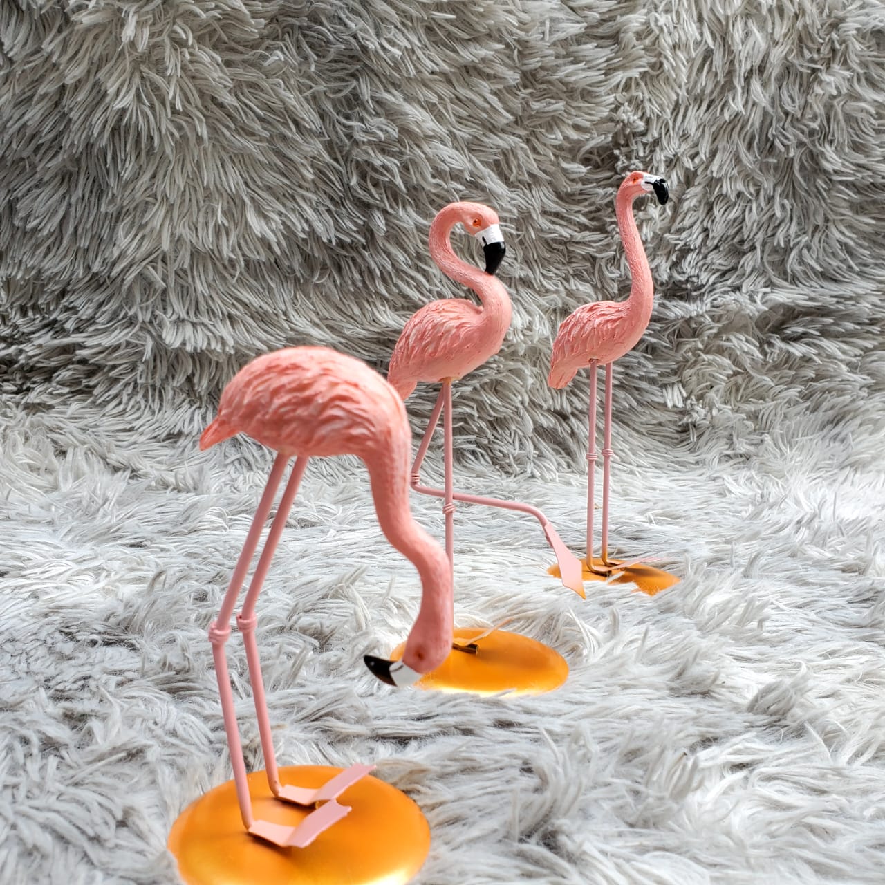 3 pièces Ornement Flamant Décor