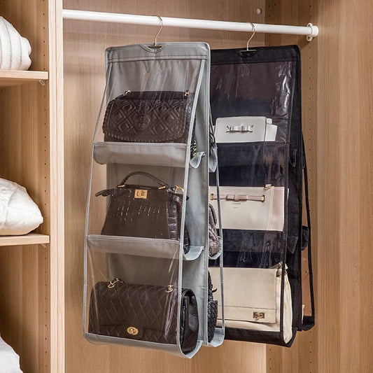 Rangement de sac à main suspendu anti-poussière