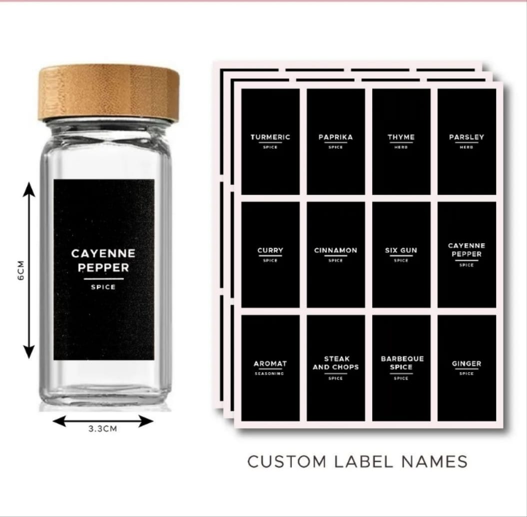 ensemble d'autocollants de garde-manger de 24 pcs