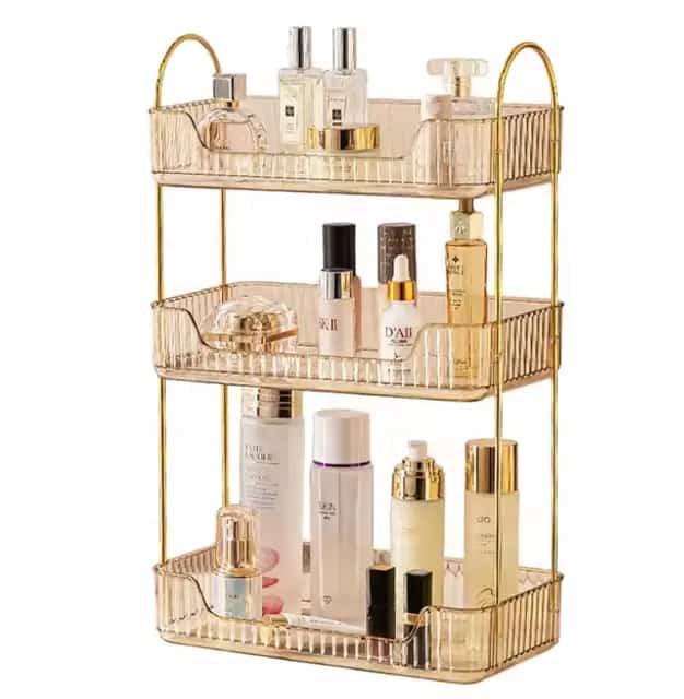 organisateur cosmétique rectangulaire 3 niveaux