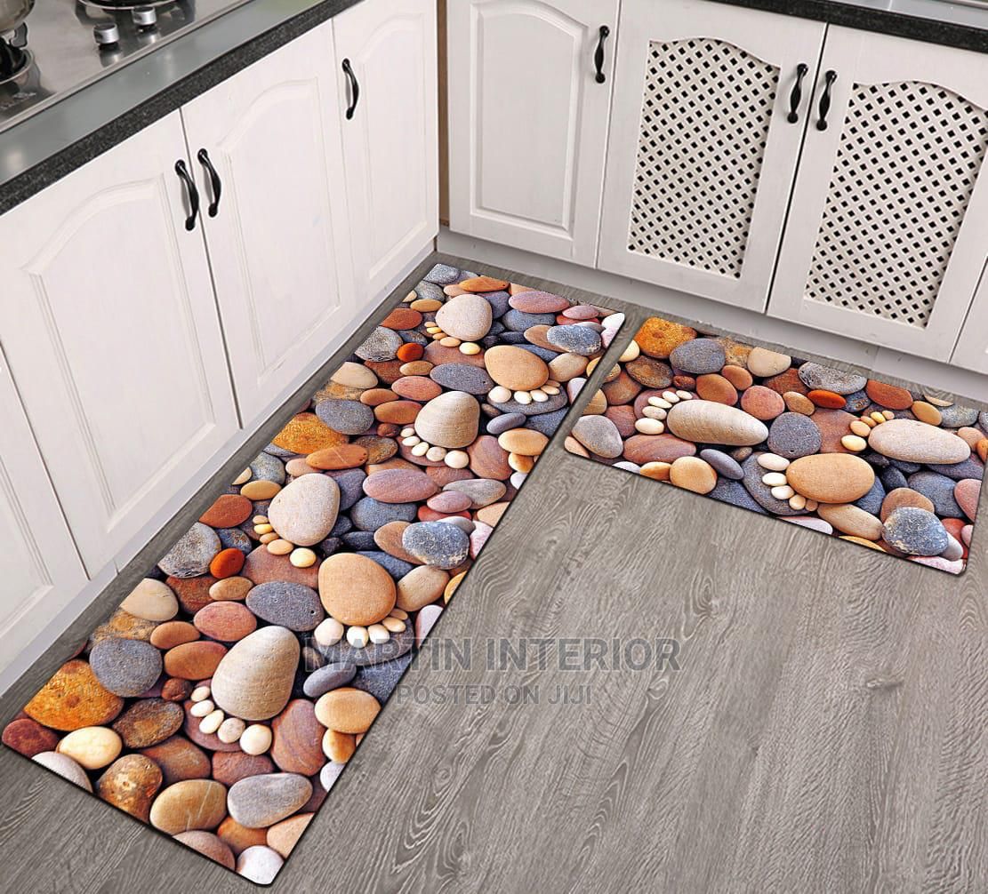 Tapis de cuisine 2 en 1 en caoutchouc