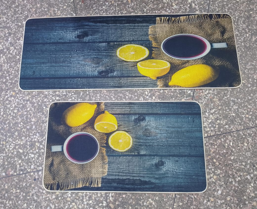 Tapis de cuisine 2 en 1 en caoutchouc
