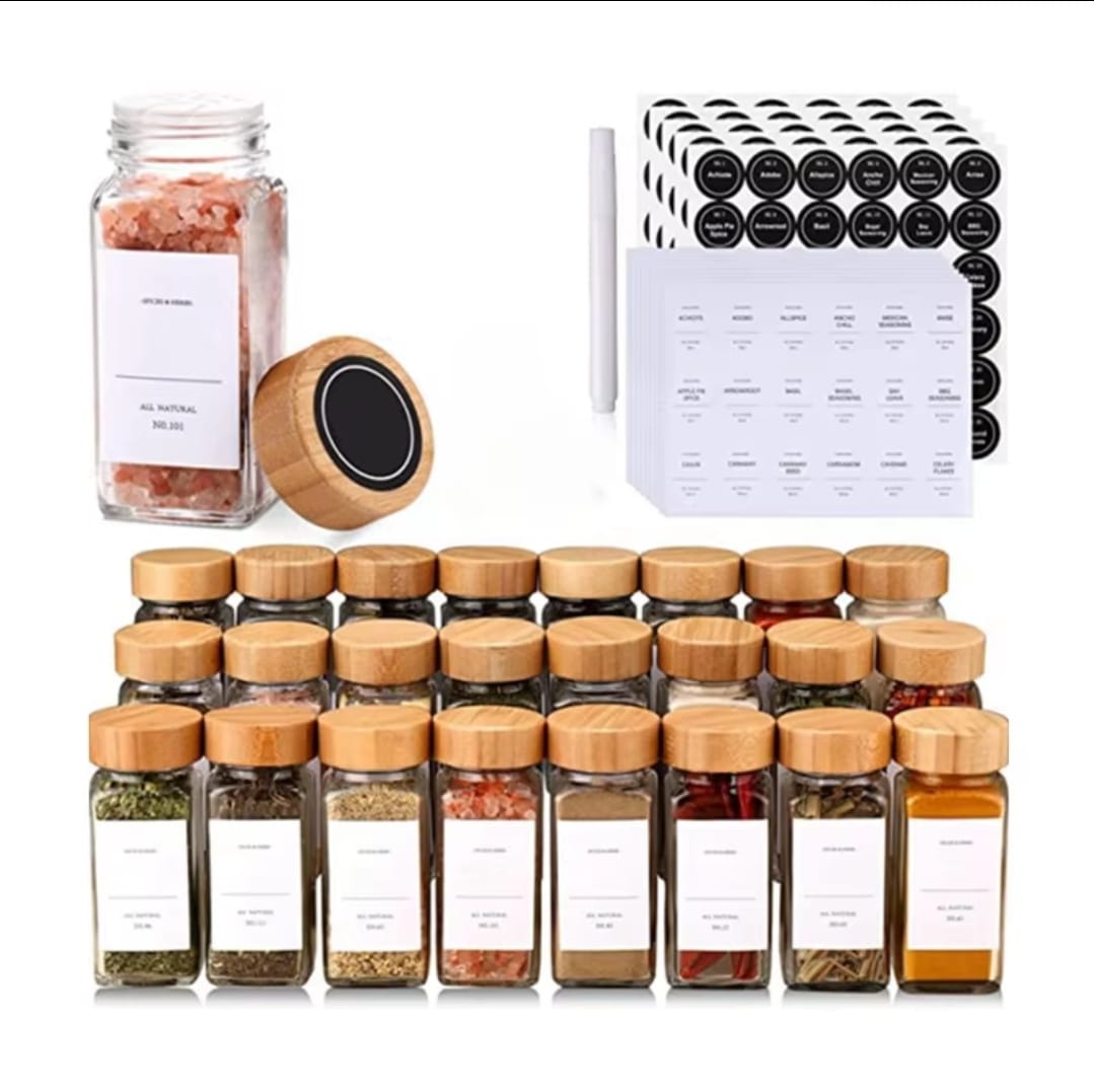 29Pc Pots à épices en verre