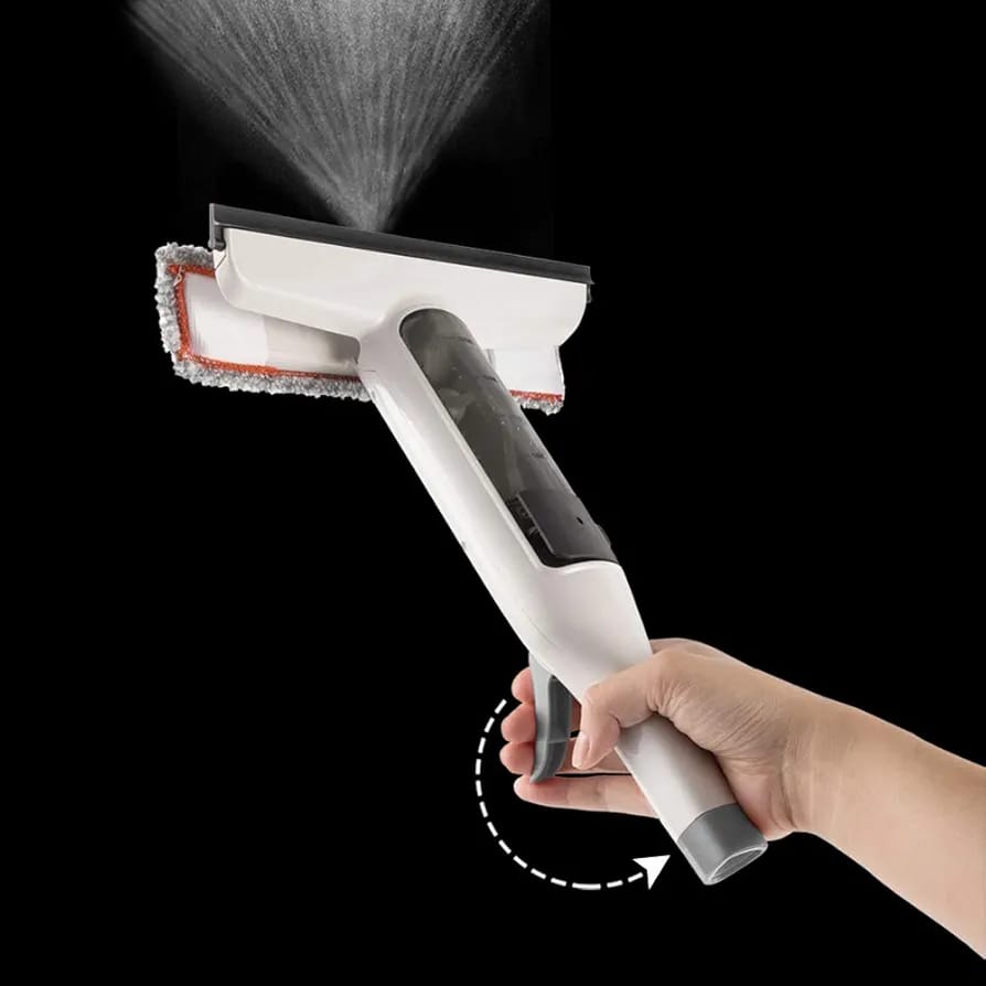 Nettoyant de vitres avec vaporisateur et raclette