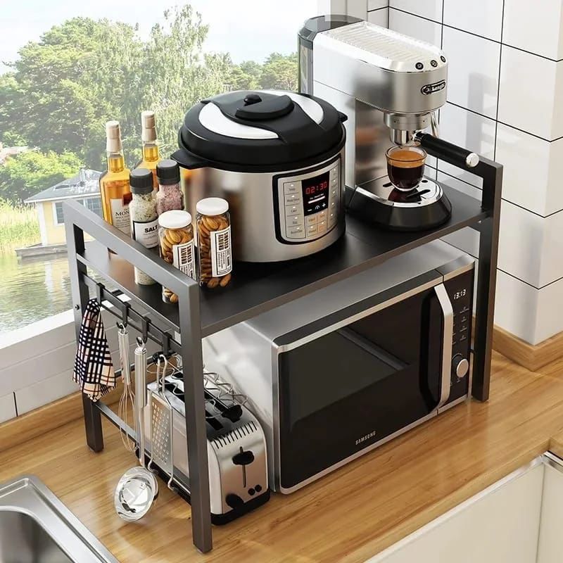 Support micro-ondes renforcé ajustable à une couche