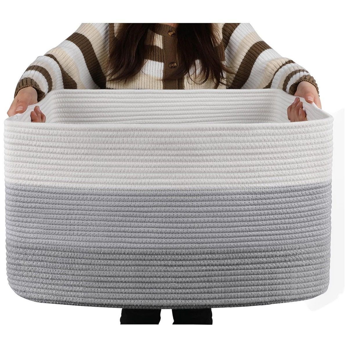Panier en corde de coton