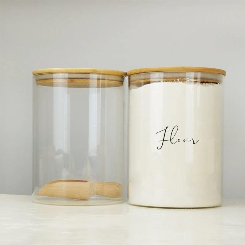 Récipients de rangement en verre