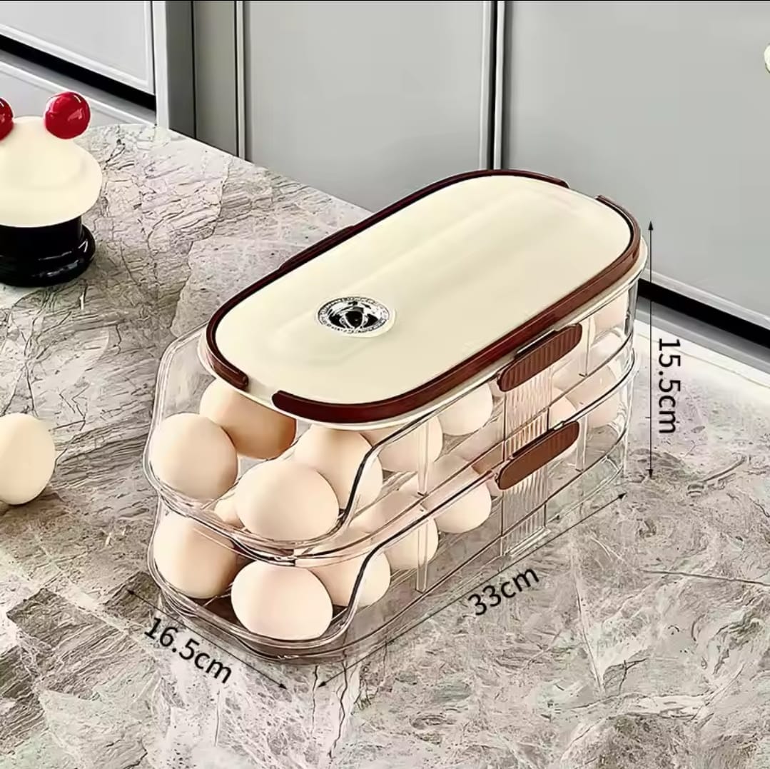 Boîte de stockage d'œufs empilable en acrylique