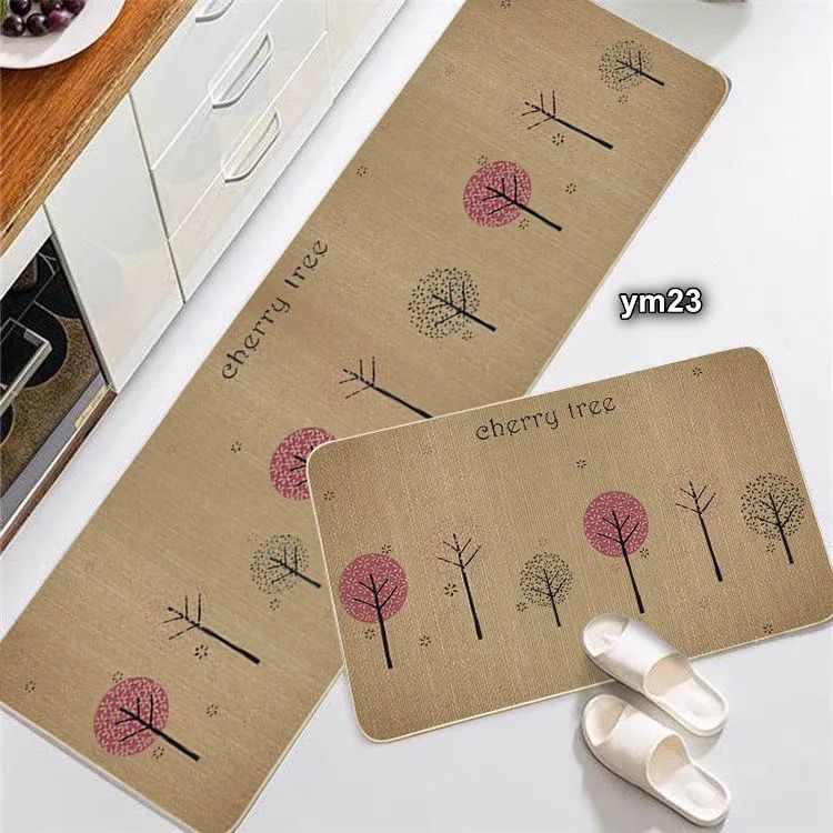 2 pc Tapis de cuisine en caoutchouc