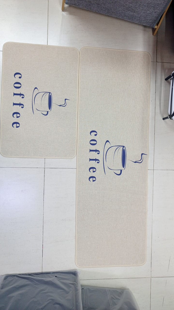 2 pc Tapis de cuisine en caoutchouc
