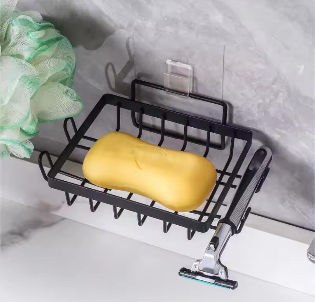 Support de savon métallique à fixer au mur