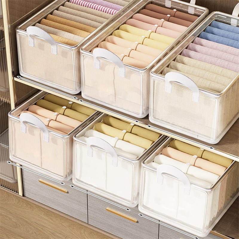 Organisateur de rangement pour vêtements en cadre en acier clair