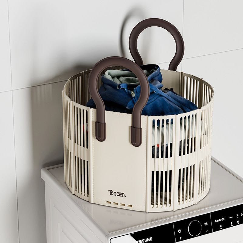 Panier à linge / jouets pliable avec poignées