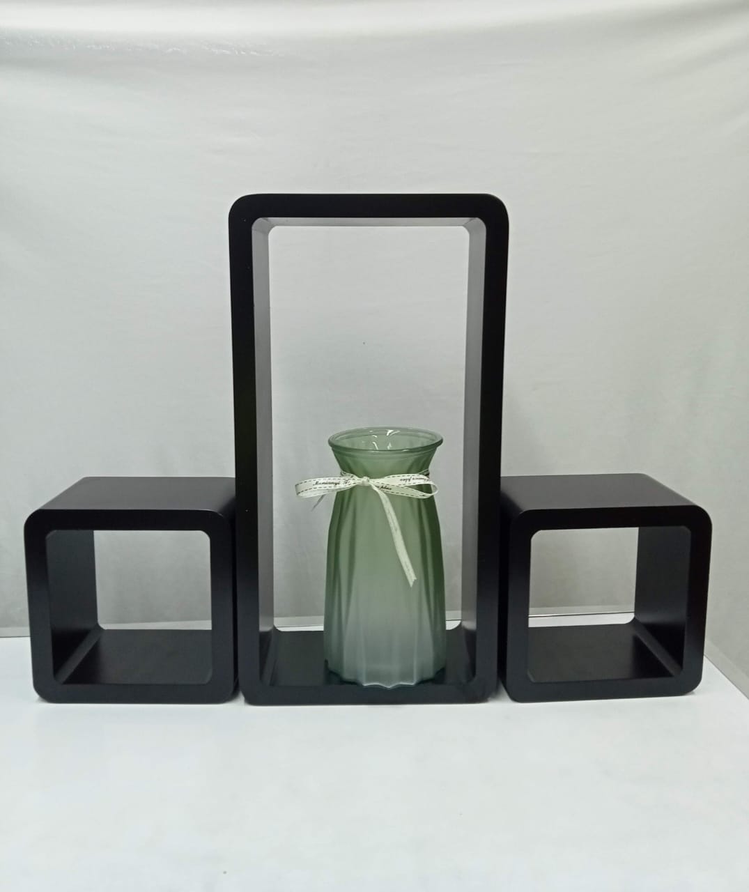 3Pcs étagères flottantes en bois plastique