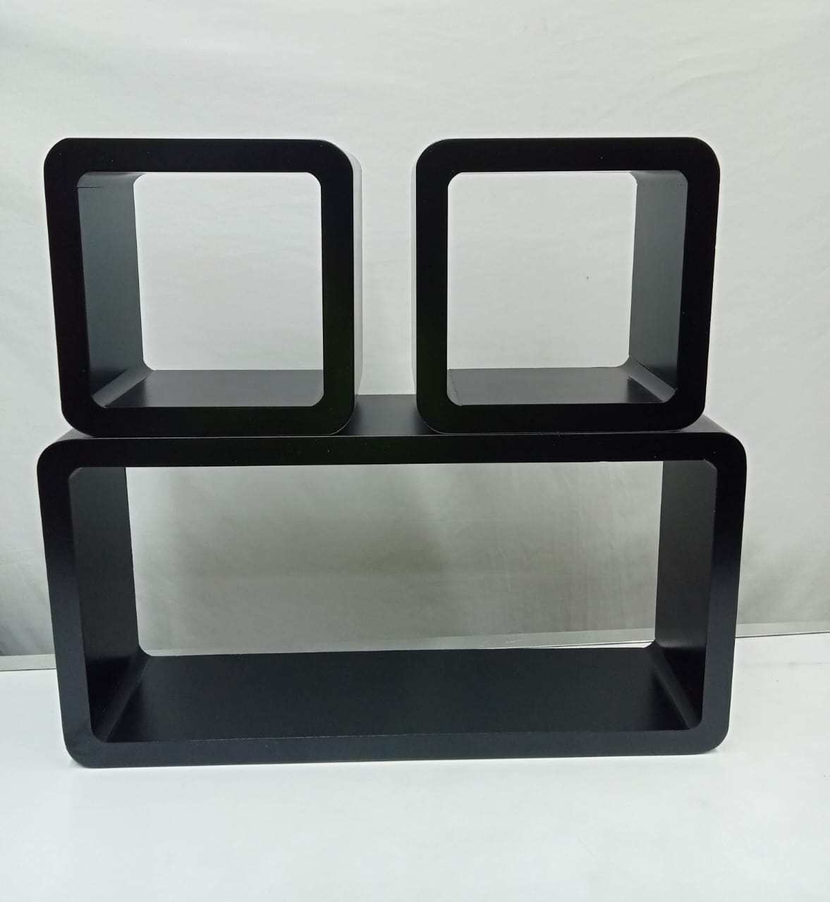 3Pcs étagères flottantes en bois plastique