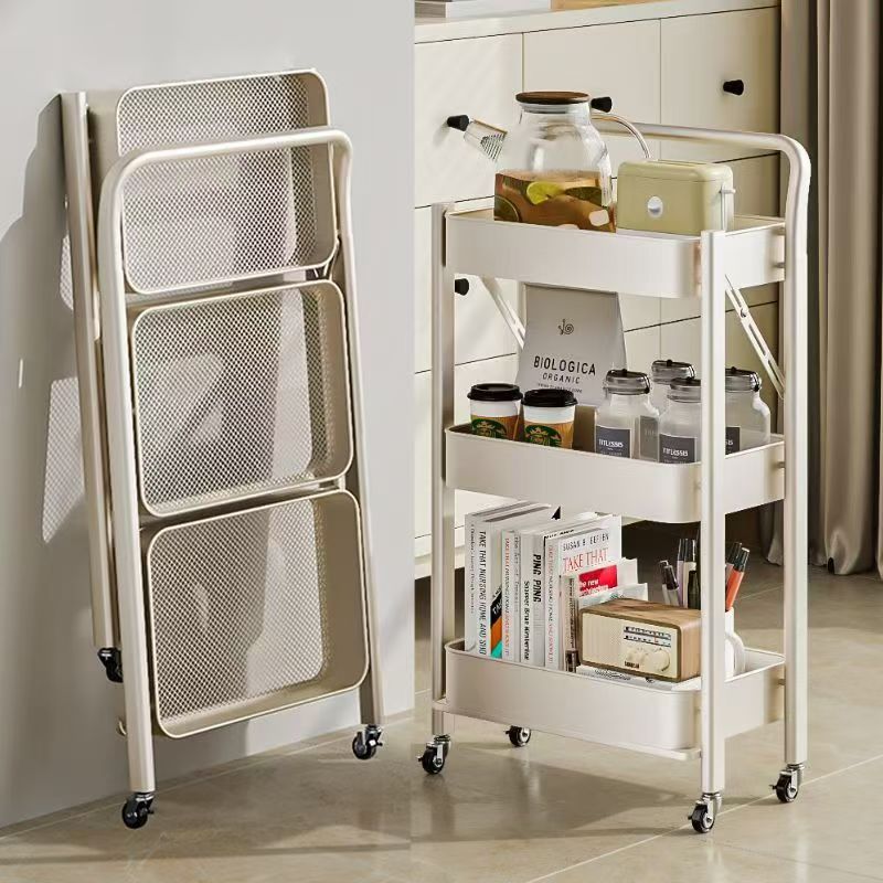 Étagère de rangement métallique à 3 couches