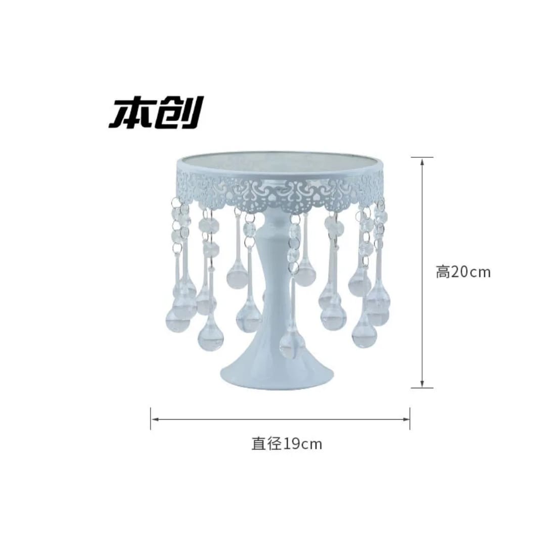 3Pcs Support de gâteau blanc