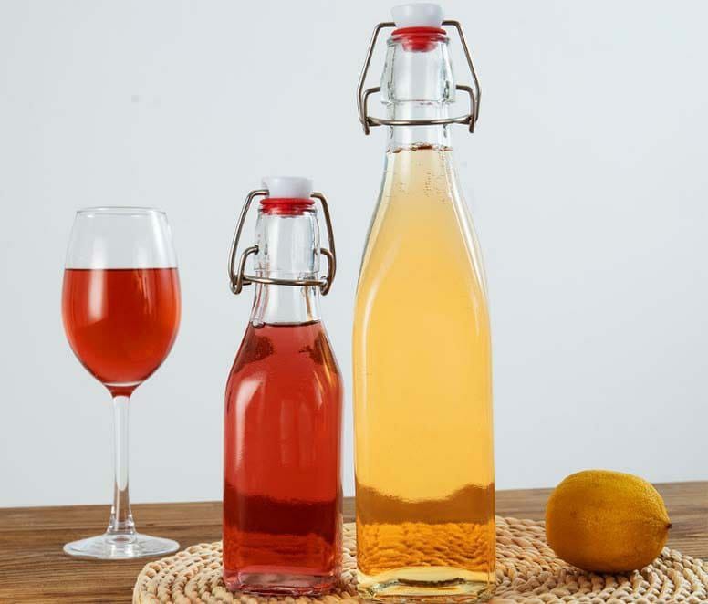Bouteilles en verre à col swing