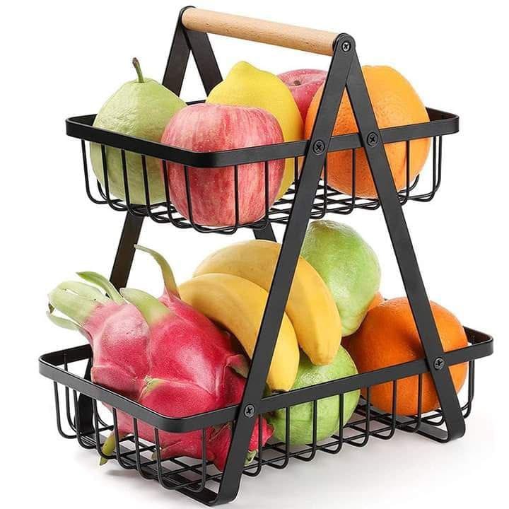 Panier à fruits à 2 niveaux