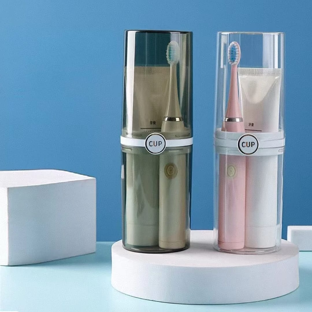 Porte-brosse à dents et dentifrice de voyage