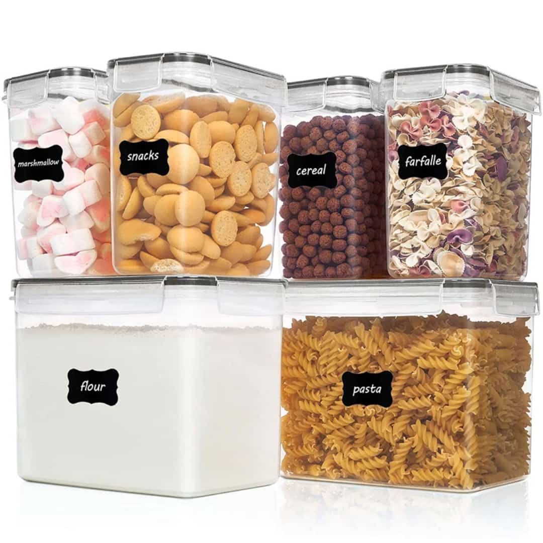 6pcs Conteneurs de rangement alimentaires hermétiques