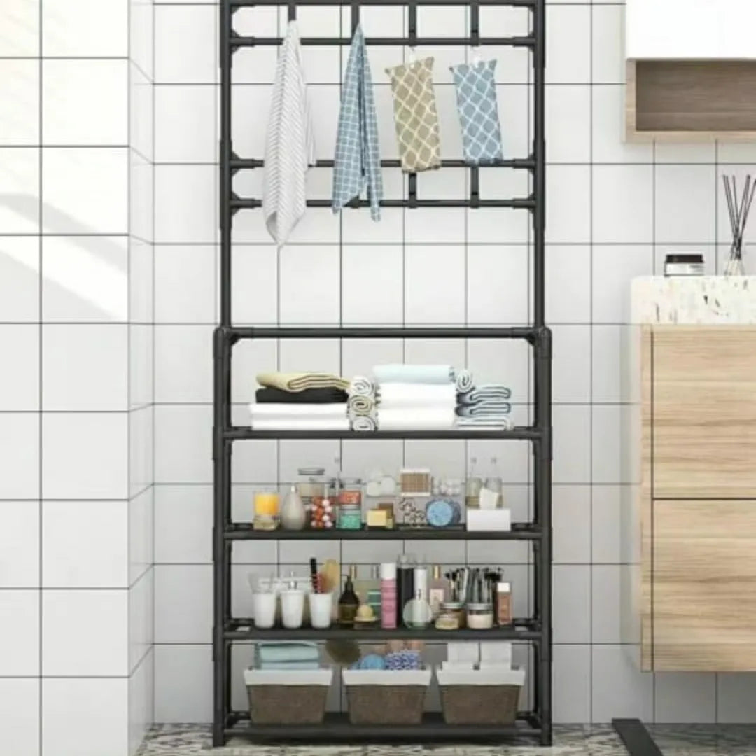 3 en 1 porte-manteau d'entrée avec banc à chaussures tiers