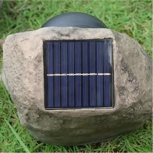 Floroux | Lampes solaires en forme de pierre
