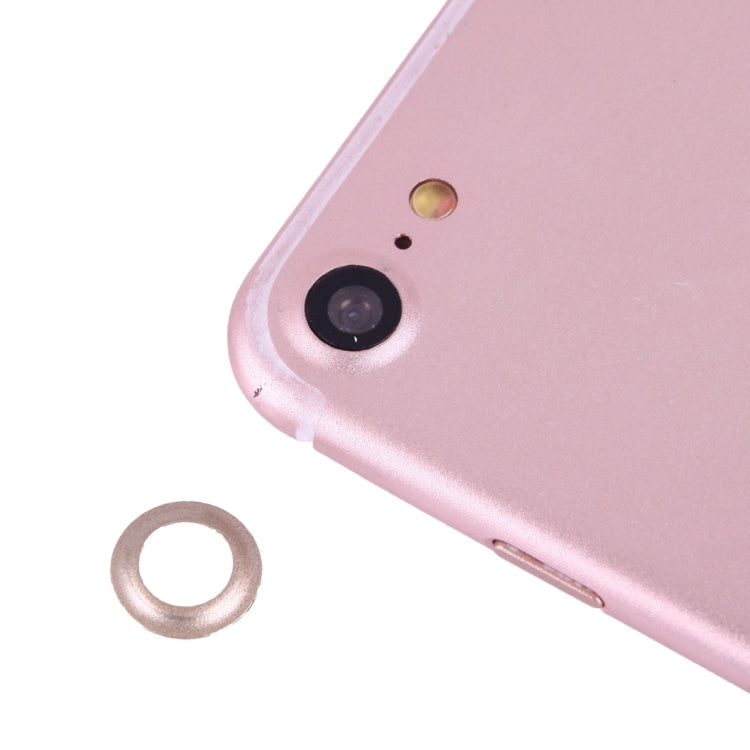 Pour iPhone 7 Couverture de protection de l'objectif de la caméra arrière avec aiguille (Or)