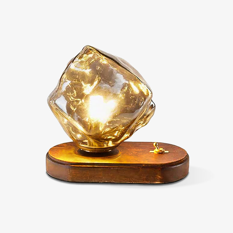 Lampe de table en verre Floroux