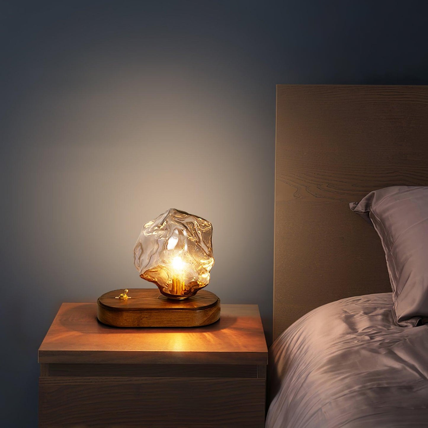 Lampe de table en verre Floroux