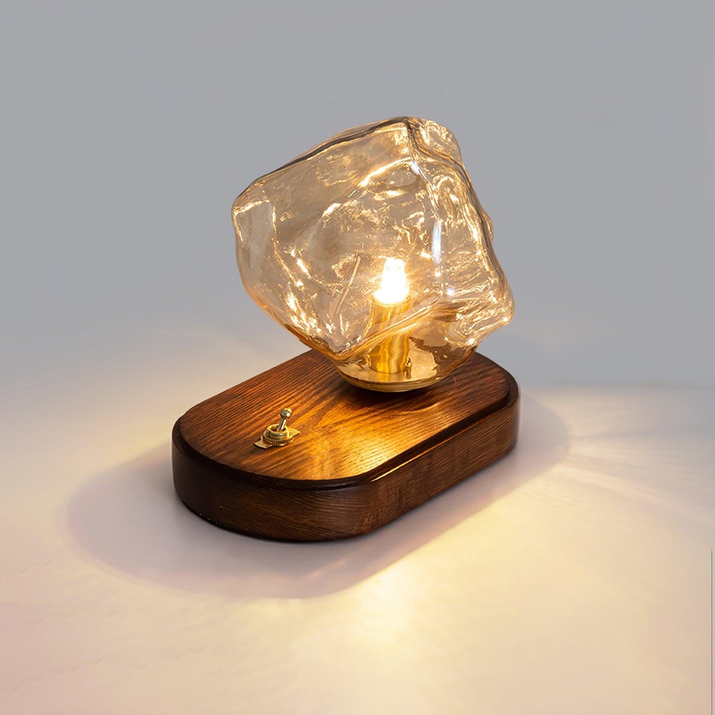 Lampe de table en verre Floroux