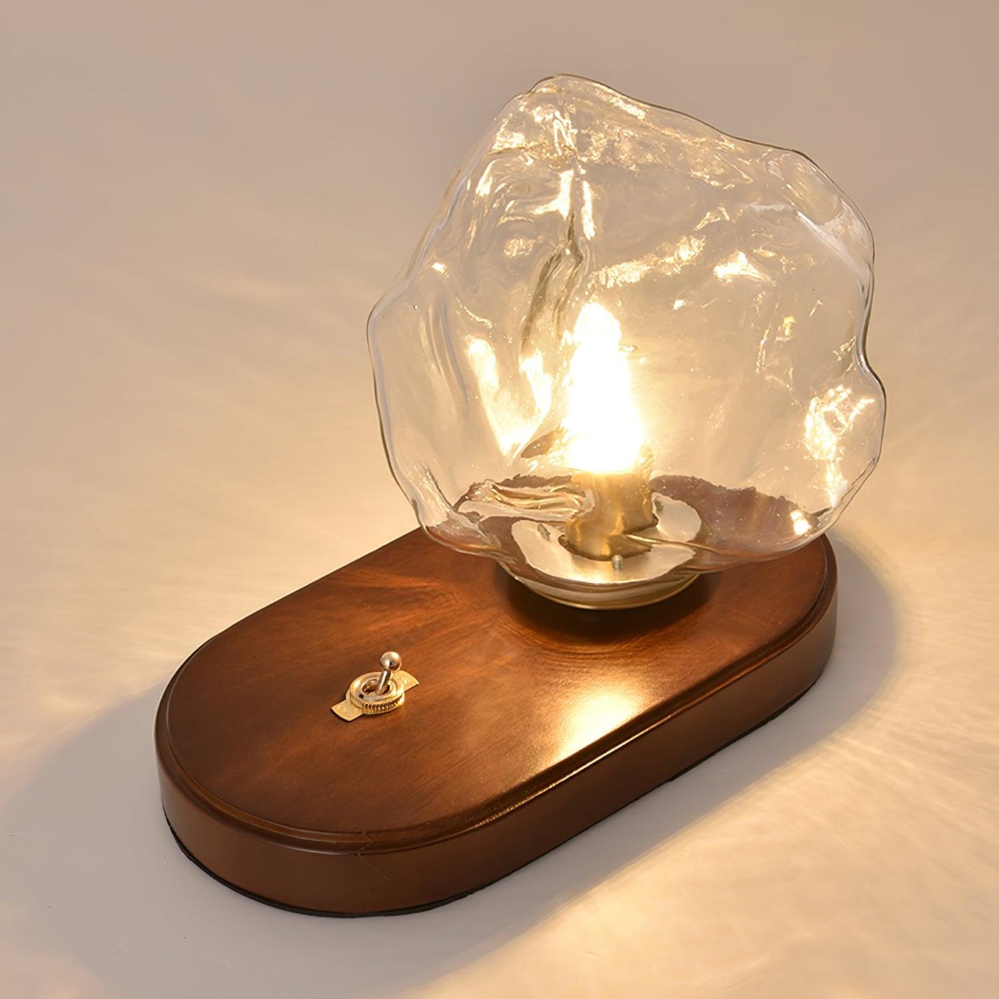 Lampe de table en verre Floroux