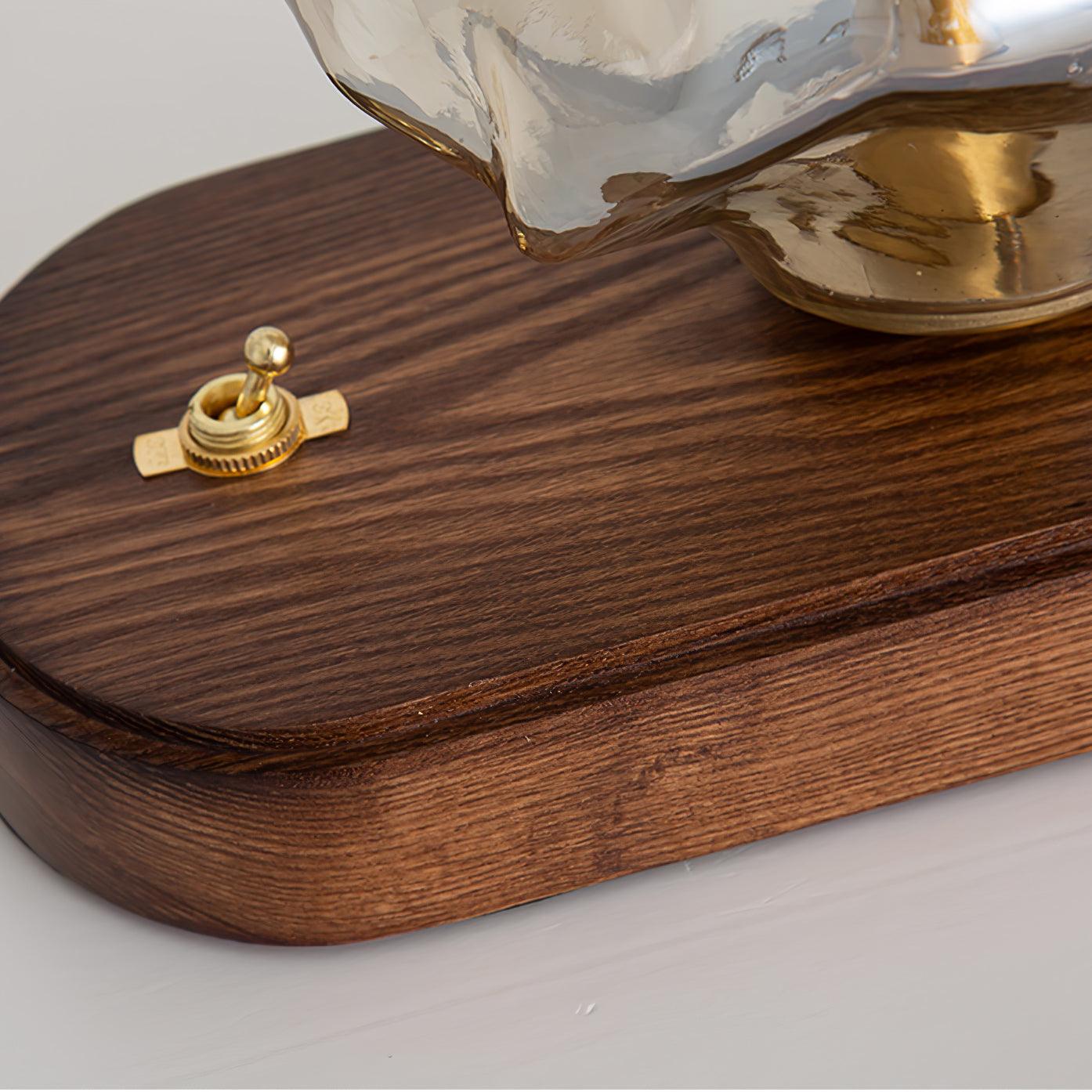 Lampe de table en verre Floroux