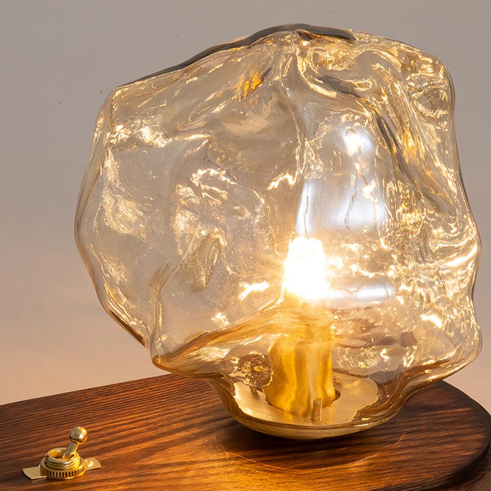 Lampe de table en verre Floroux