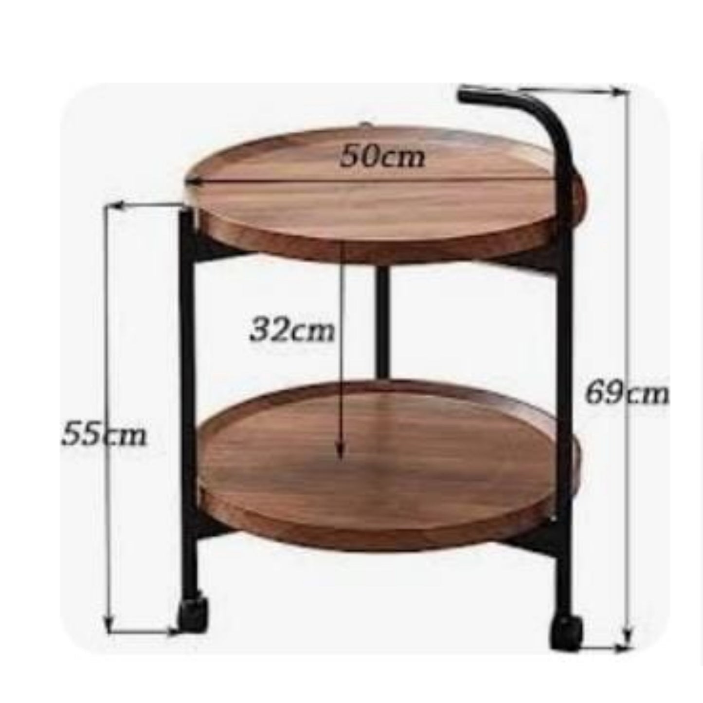 Chariot de service utilitaire simple avec roues