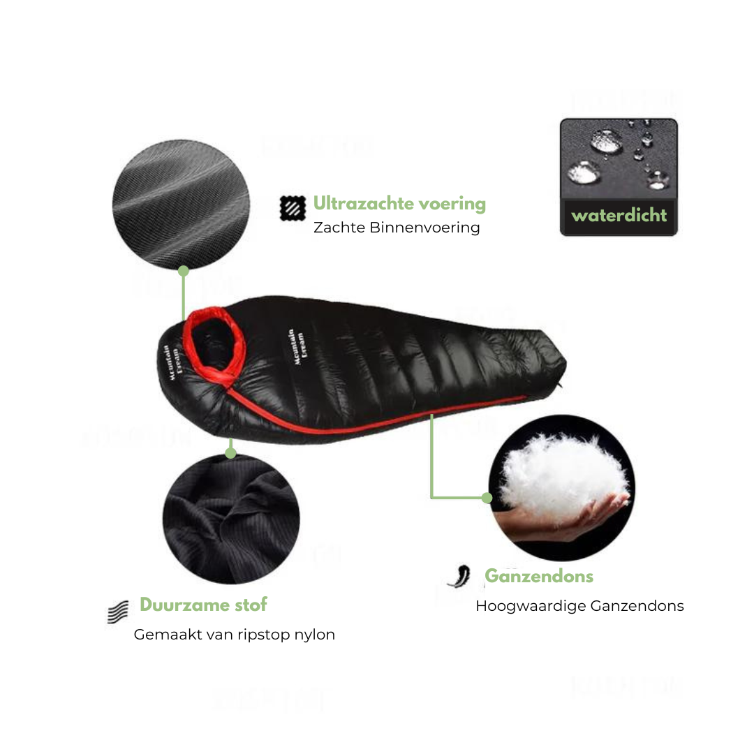 ArcticNest - Sac de couchage d'hiver de luxe pour nuits fraîches