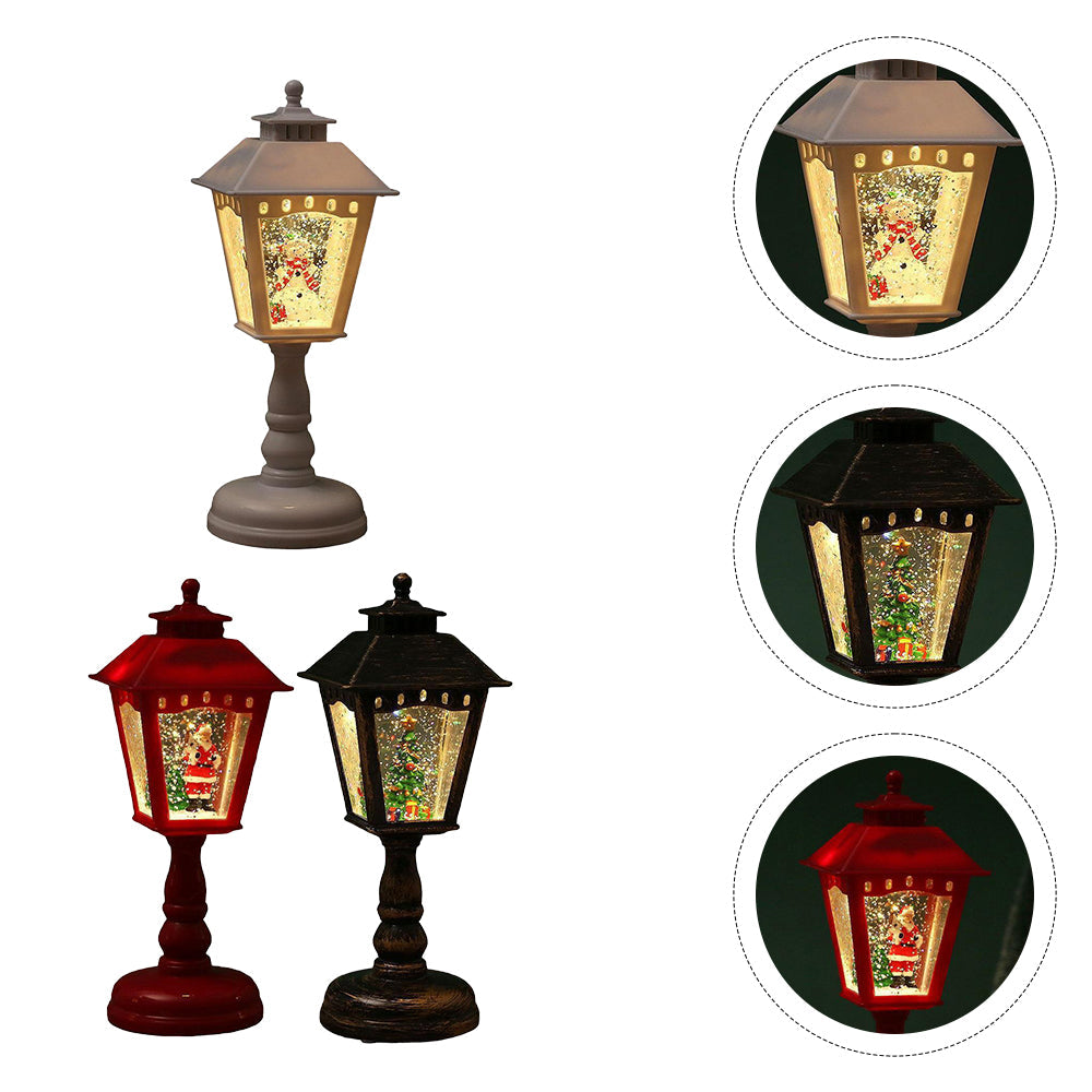 Lampes de table de nuit de Noël illuminées - Décorations Père Noël, Bonhomme de neige et Arbre