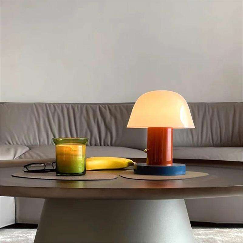 Floroux - Lampe de table style champignon pour une ambiance confortable inspirée de la nature