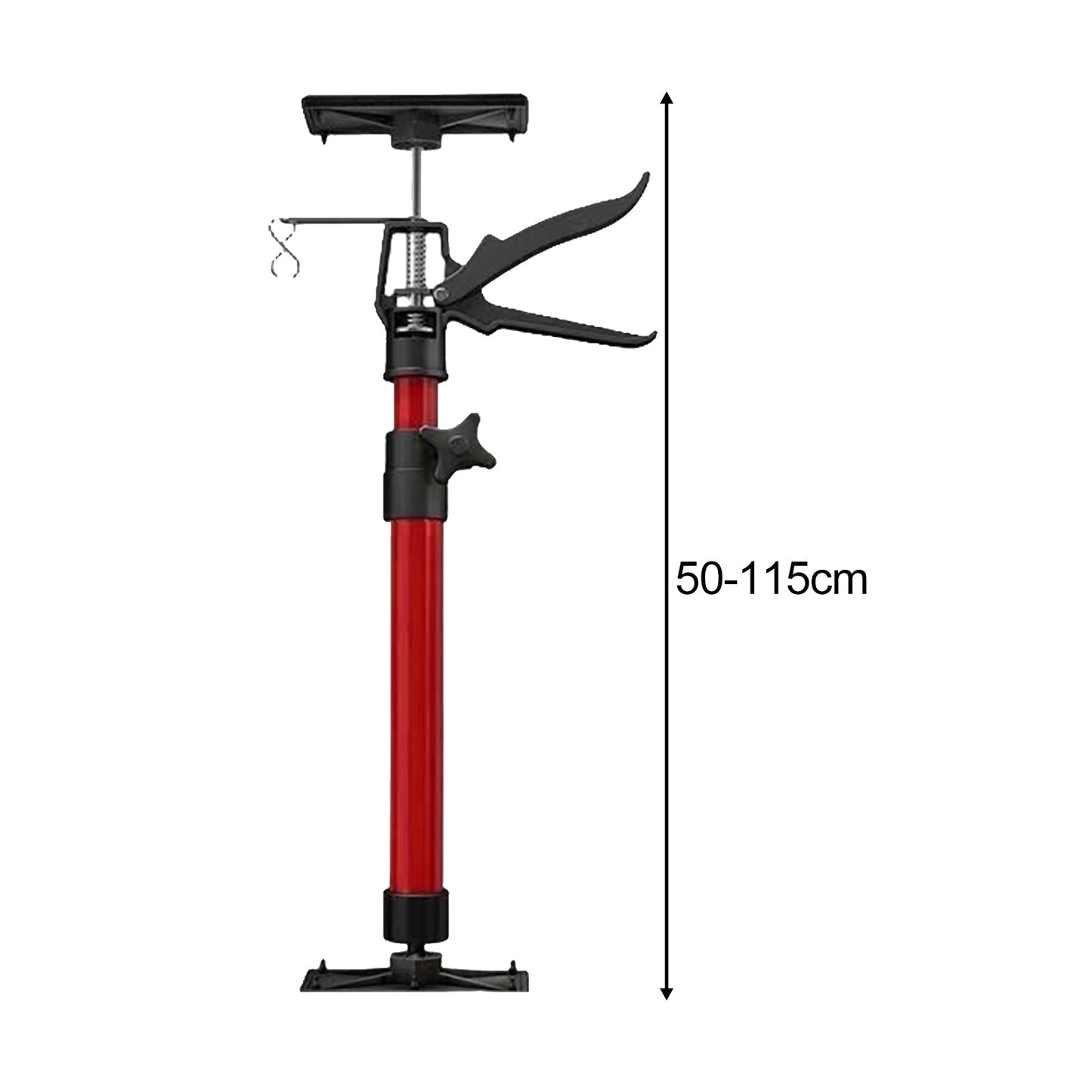 1/2pcs Support de Cabinet Pôle en Acier Télescopique Réglable Crics de Cabinet pour Installer des Cabinets Supporte Jusqu'à 30 Kg Par Tige