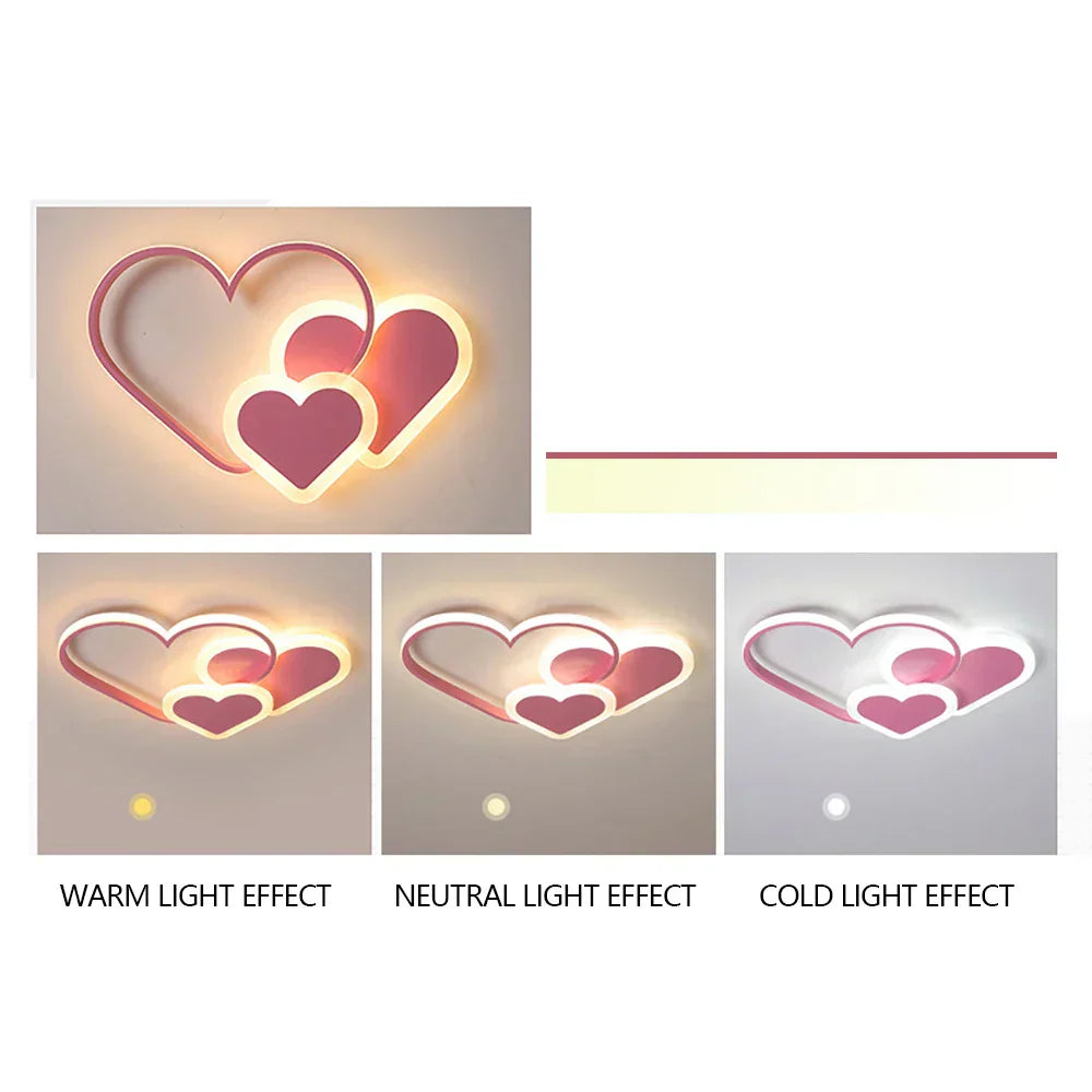 Floroux Chambre d'enfants Plafonnier | Lumière LED Dimmable | Accents de couleur vifs | Économique en énergie & Moderne