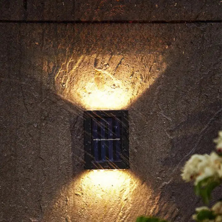 SolarLuxe | Lampes murales solaires LED sans fil - Éclairage d'ambiance extérieur de luxe