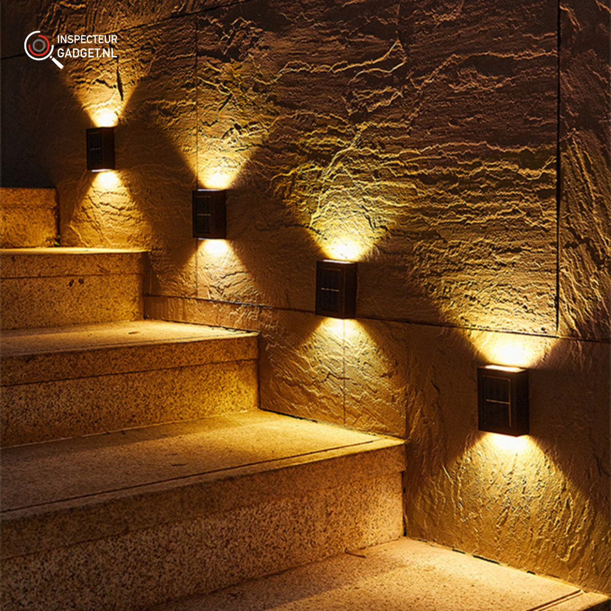 Lampes murales solaires LED sans fil Deluxe - Créez l'ambiance parfaite dans votre jardin !