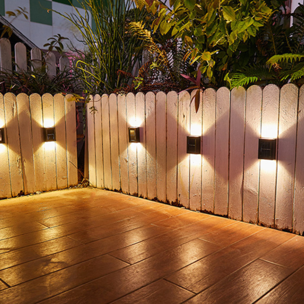Lampes murales solaires LED sans fil Deluxe – Éclairage efficace pour vos murs extérieurs