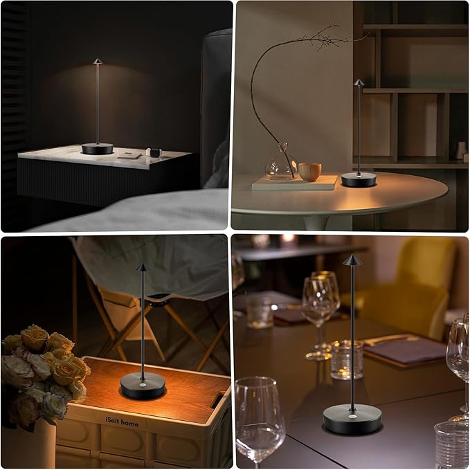 Floroux Lampe de table sans fil minimaliste