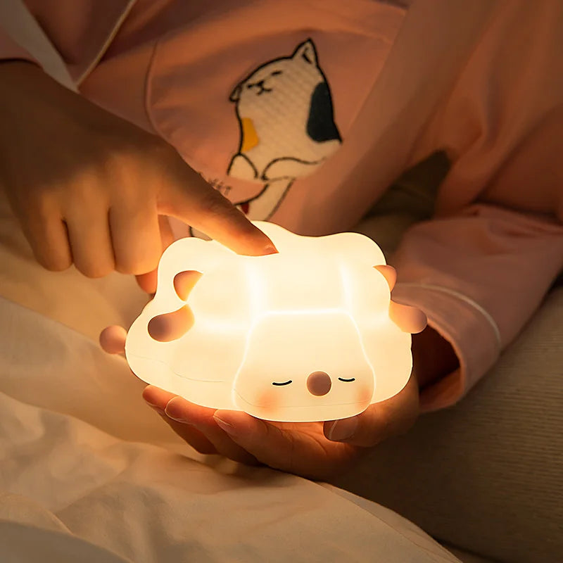 Lampe Squishy - Lampe de nuit LED pour enfants avec 3 niveaux de variation d'intensité
