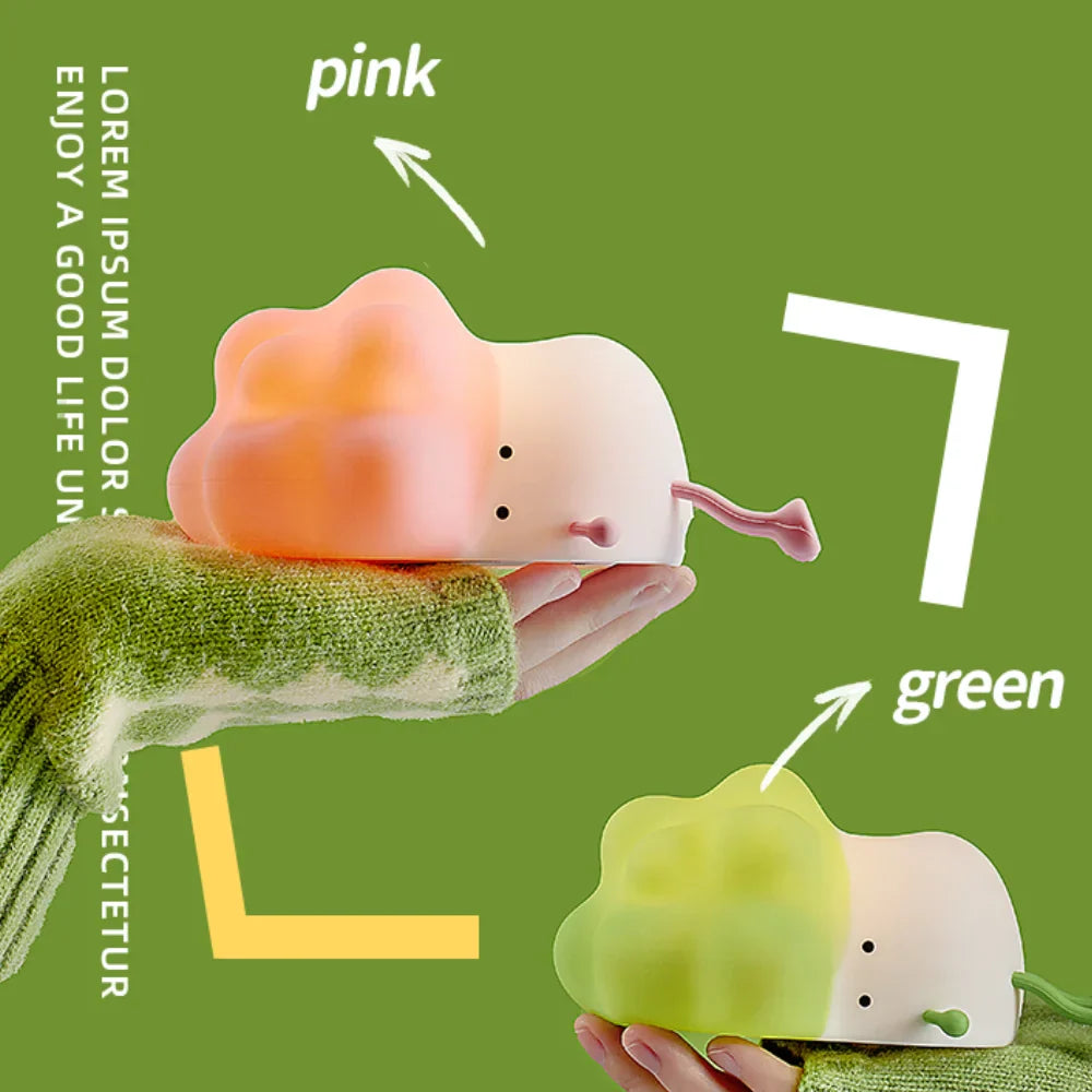 Lampe Squishy - Lampe de nuit LED pour enfants avec 3 niveaux de variation d'intensité