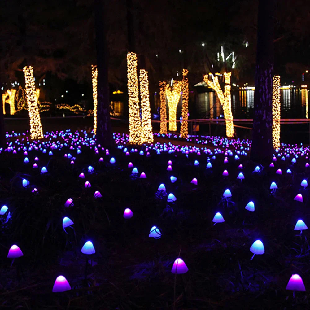 Floroux | Lampes de champignons magiques pour un éclairage de jardin enchanteur