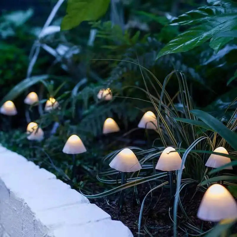 Floroux | Lampes de champignons magiques pour un éclairage de jardin enchanteur