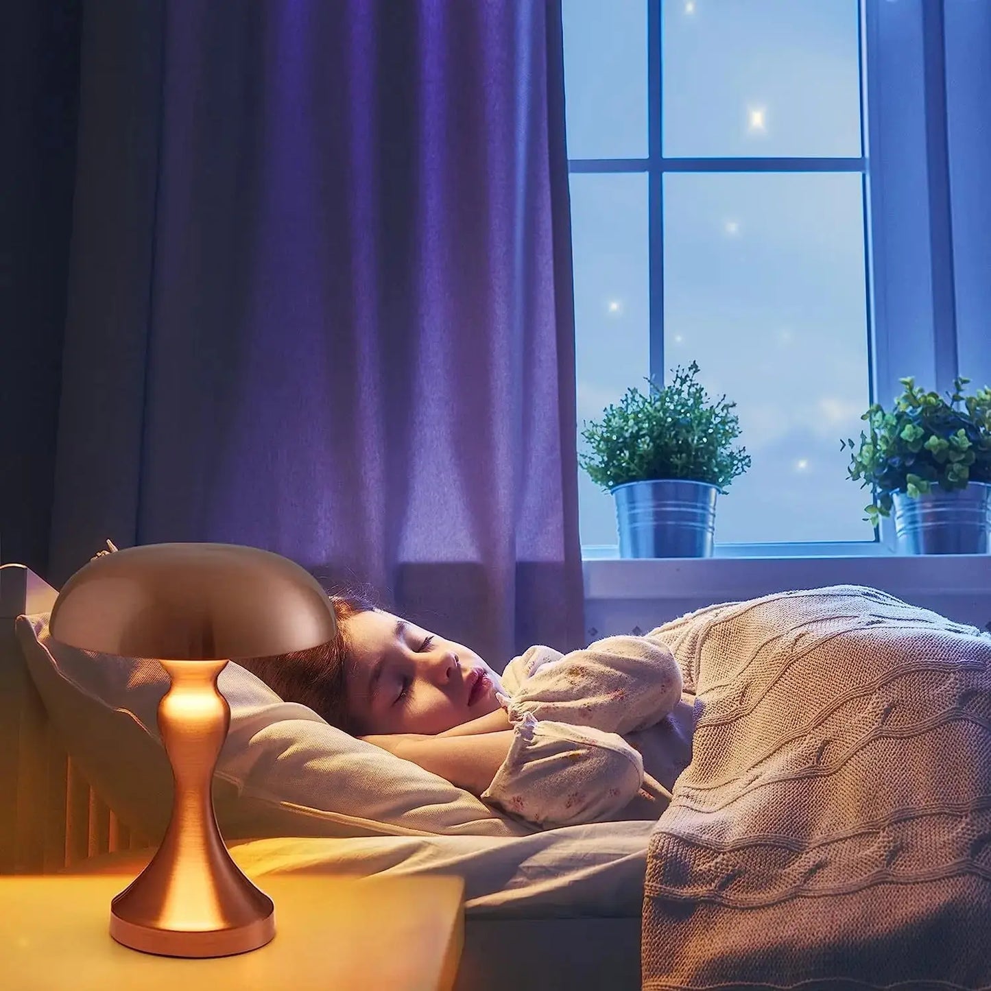 ÉtoileLune - Lampe de Chevet avec Fonction de Lecture